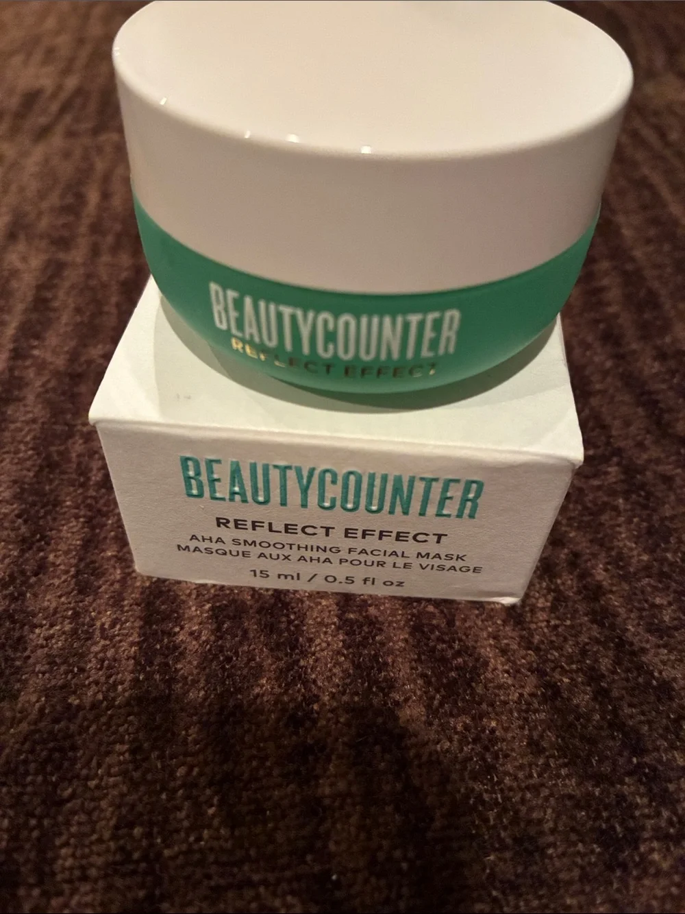 Beautycounter White Box with Teal Logo - Reflect Effect AHA Mask